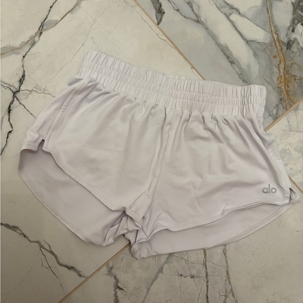ALO Yoga White Athletic Shorts